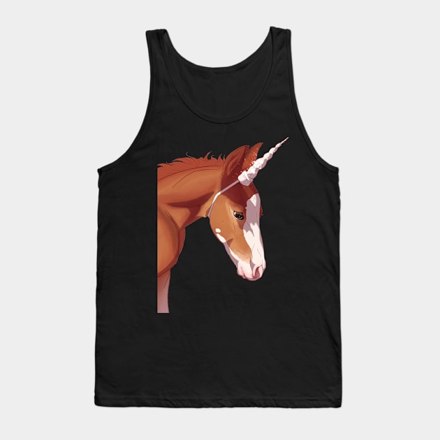 Unicorn Foal Tank Top by kelseydjpaint